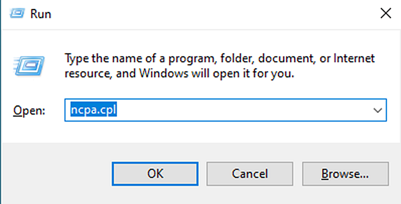 how to set a static ip-Access to the control panel network connection interface