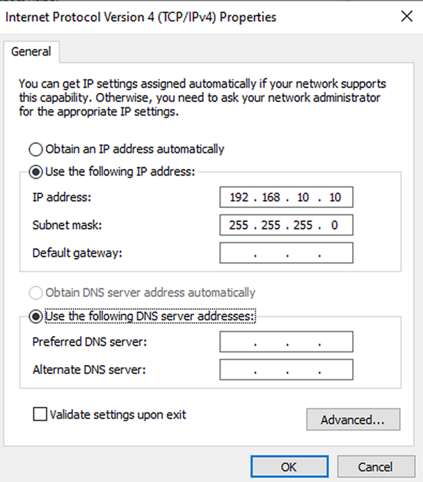 how to set a static ip-Enter your IP address and other information