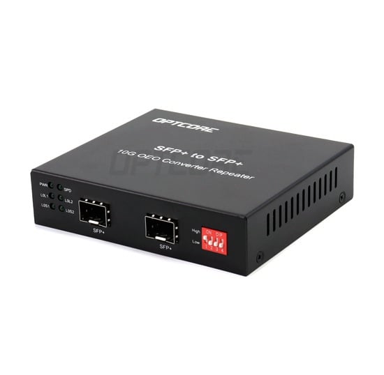 10G SFP+ to SFP+ Fiber Media Converter