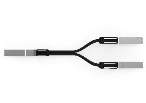 200G QSF56 to 2x QSFP56 breakout DAC