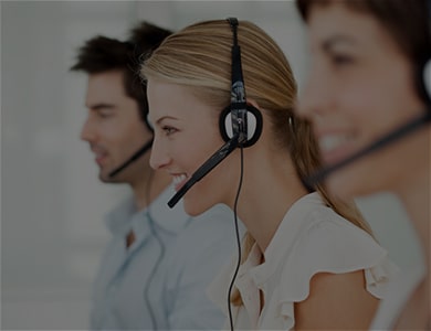 Customer service agents in a call center