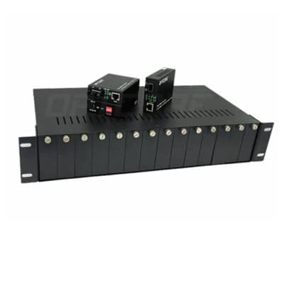 14-Slot Media Converter Rack-mount Chassis