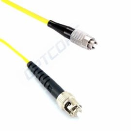 ST-FC 9/125μm OS2 Singlemode Simplex PVC Fiber Optic Patch Cable Image