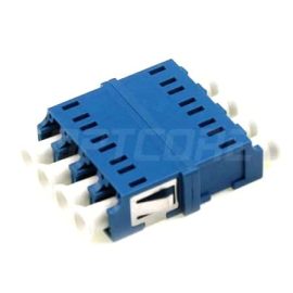 LC to LC Quad Singlemode Plastic Fiber Adapter, without Flange
