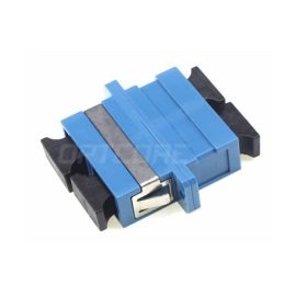 SC to SC Duplex Singlemode Plastic Fiber Adapter, With Flange