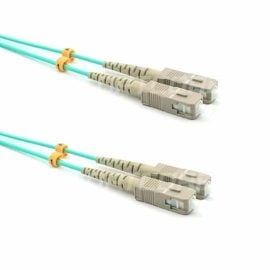 SC-SC 10G OM3 Multimode PVC (OFNR) Duplex Fiber Patch Cable