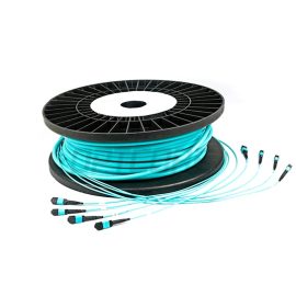 4MPO to 4MPO 48 Fiber OM3 Trunk Cable