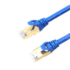 Cat6 Snagless Shielded (SFTP) Ethernet Network Patch Cable, PVC, Blue