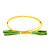 E2000-E2000 (LSH-LSH) APC Singlemode 9/125µm OS2 LSZH Duplex Fiber Patch Cable