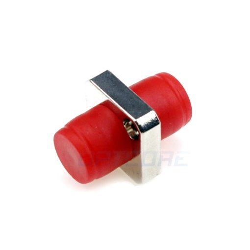 FC to FC Simplex Singlemode Square Solid Type Metal Fiber Adapter, With Flange