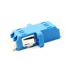 LC to LC Duplex Singlemode Plastic Fiber Adapter, With Flange