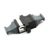 MPO/MTP Black Fiber Optic Adapter, Full Flange, Opposed Key, Up to Down