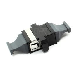 MPO/MTP Black Fiber Optic Adapter, Full Flange, Opposed Key, Up to Down