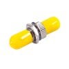 ST to ST Simplex Multimode Metal Fiber Adapter, Without Flange