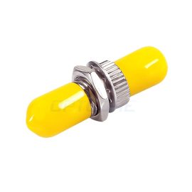 ST to ST Simplex Multimode Metal Fiber Adapter, Without Flange