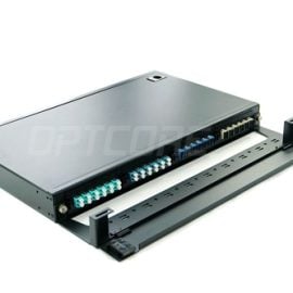 FHD-FMEA1U-4P FHD High Density 1U Rack Mount Fiber Enclosure loaded,Fixed P6_500x500