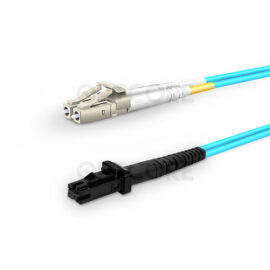 Alternative view of LC-MTRJ 10G OM3 Multimode Duplex Fiber Optic Patch Cable