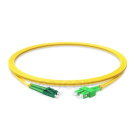 LC-SC APC 9/125 OS2 Singlemode LSZH Duplex Fiber Patch Cable