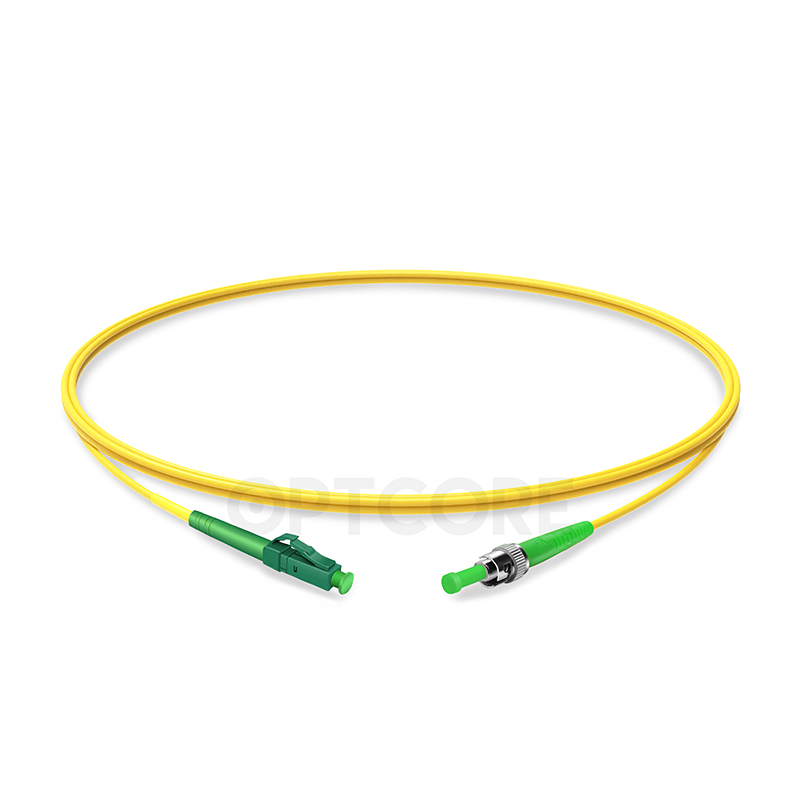 LC/APC-ST/APC 9/125μm OS2 Singlemode Simplex LSZH Fiber Optic Patch Cable