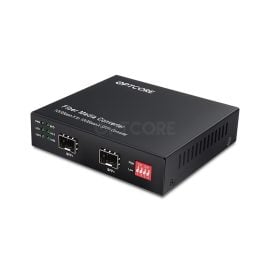 10G SFP+ to 10G SFP+ Fiber Media Converter (Repeater)