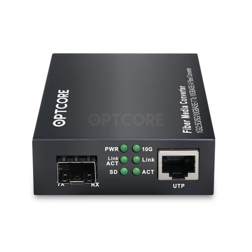 1G/2.5G/5G/10GBASE-T RJ45 Copper Ethernet to 10G SFP+ Fiber Media Converter - Image 2