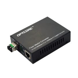 10/100/1000Base-T RJ45 to 1000Base-ZX SFP 1550nm 80km LC Singlemode Fiber Media Converter