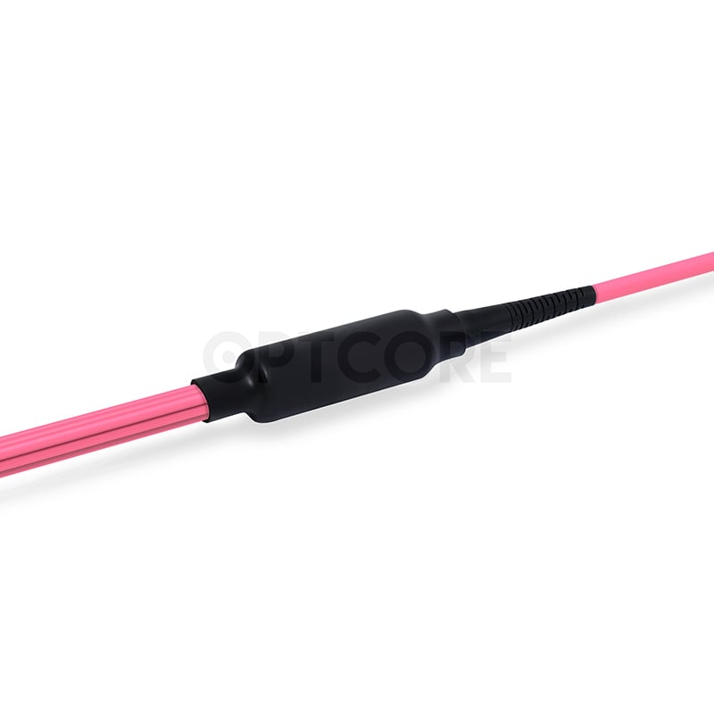 MPO Female to 4xLC Duplex 50/125 Multimode OM4 Fiber Optic Harness Cable, Polarity B, LSZH - Image 5