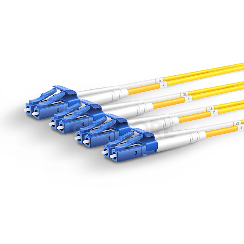 MPO Female to LC Fiber Breakout Cable, 8 Fiber 9/125 Singlemode OS2, Type B, LSZH - Image 4