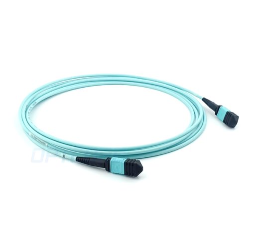 50/125 Multimode OM3 MPO Fiber Trunk Cable, 12 Fiber