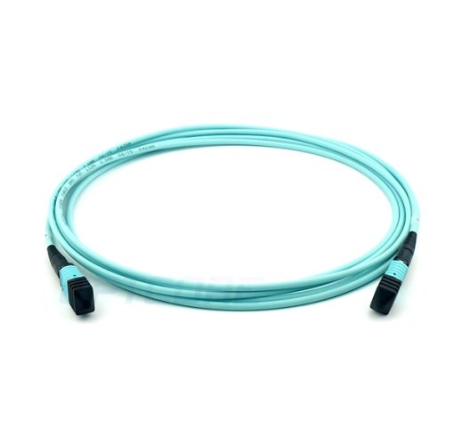 50/125 Multimode OM3 MPO Fiber Trunk Cable, 12 Fiber