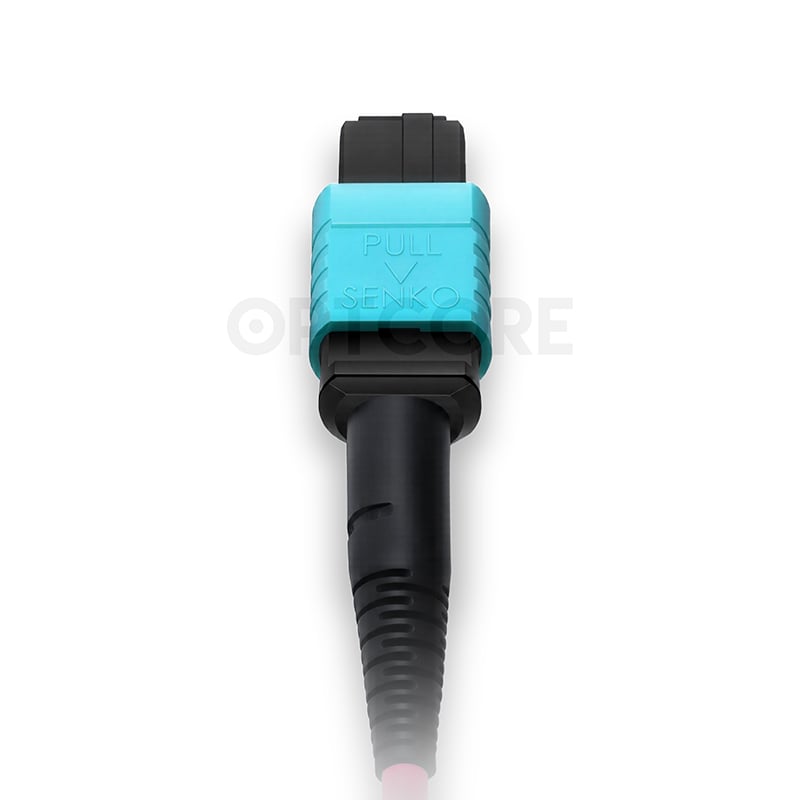 Multimode OM4 MPO-16 to MPO-16 APC Trunk Cable, 16 Fiber, Female, Type B, LSZH - Image 2