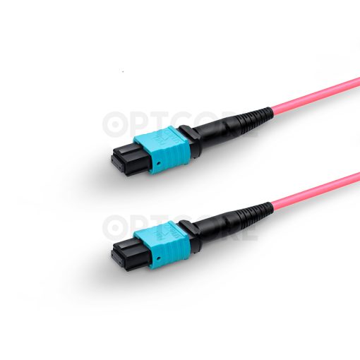Multimode OM4 MPO-16 to MPO-16 APC Trunk Cable, 16 Fiber, Female, Type B, LSZH - Image 4
