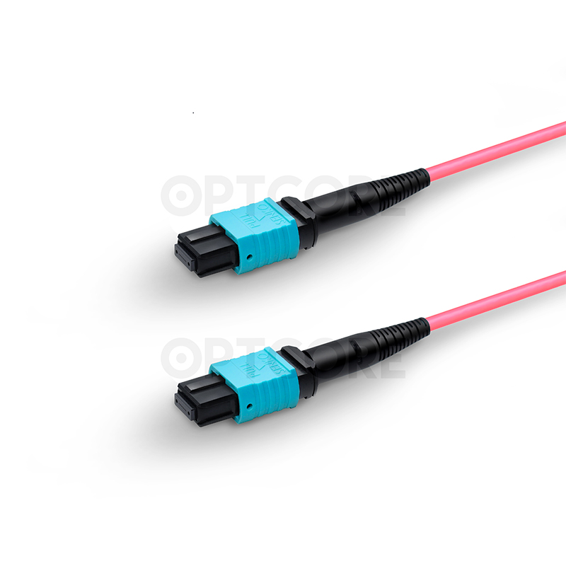 Multimode OM4 MPO-16 to MPO-16 APC Trunk Cable, 16 Fiber, Female, Type B, LSZH - Image 4