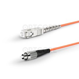Alternative view of SC-FC 50/125μm OM2 Multimode Simplex PVC Fiber Optic Patch Cable