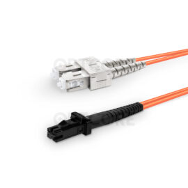 Alternative view of SC-MTRJ 62.5/125μm OM1 Multimode Duplex Fiber Optic Patch Cable