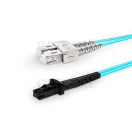 Alternative view of SC-MTRJ 10G OM3 Multimode Duplex Fiber Optic Patch Cable
