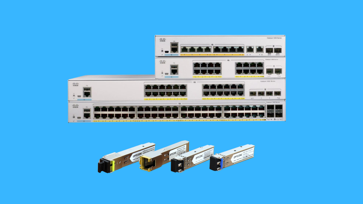 SFP SFP+ Module and Patch Cables for Cisco Catalyst 1000 Series Switch