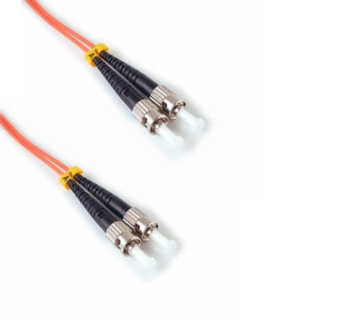 ST-ST 50/125 OM2 Multimode PVC (OFNR) Duplex Fiber Patch Cable
