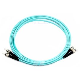 ST-ST 10G OM3 Multimode Duplex Fiber Optic Patch Cable