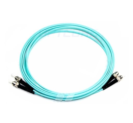ST-ST 10G OM3 Multimode Duplex Fiber Optic Patch Cable