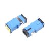 Shuttered SC UPC Simplex Singlemode Plastic Fiber Adapter, Without Flange