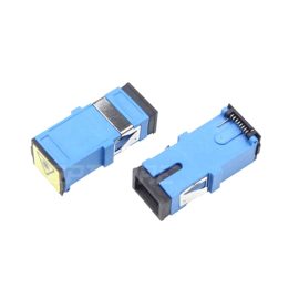 Shuttered SC UPC Simplex Singlemode Plastic Fiber Adapter, Without Flange