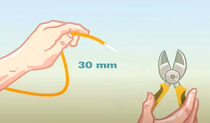 Strip the fiber A